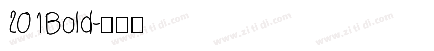 201 Bold字体转换